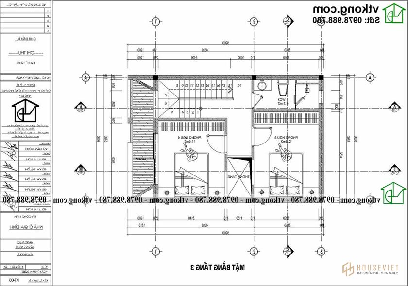 Mẫu Nhà ống 4 Tầng Mái Bằng 6x8m đẹp Tại Hà Nội Np4t008