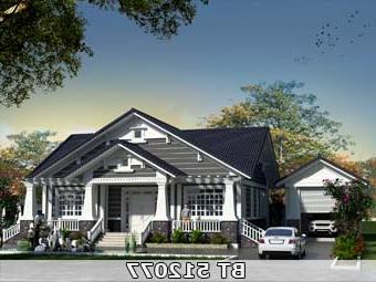 Nhà cấp 4 mái thái lợp ngói BT512077