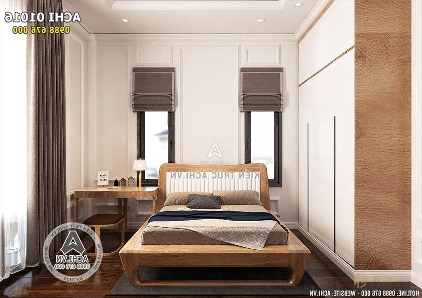 Hình ảnh: Mẫu thiết kế nội thất phòng ngủ bé trai bằng gỗ - ACHI 01016
