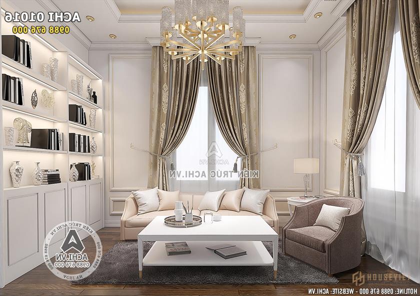 Ảnh: Thiết kế nội thất tân cổ điển cho không gian phòng ngủ phòng sinh hoạt chung - ACHI 01016