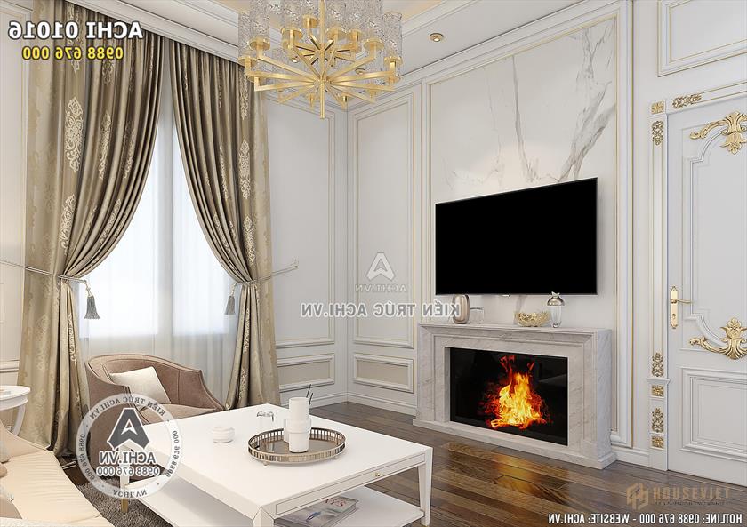 Ảnh: Phòng khách được thiết kế vô cùng ấm áp - ACHI 01016