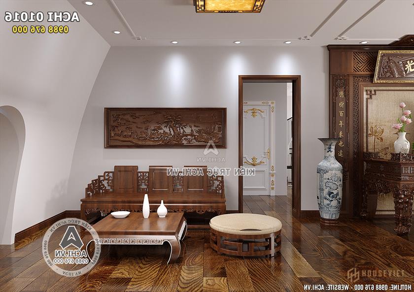 Ảnh: Không gian trà đạo tích hợp phòng thờ - ACHI 01016