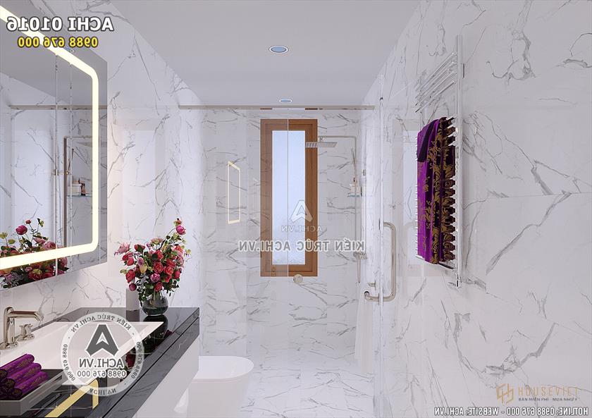 Hình ảnh: Không gian phòng tắm được tích hợp nội thất Châu Âu - ACHI 01016