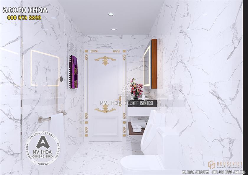Ảnh: Thiết kế nội thất tân cổ điển cho không gian phòng tắm - ACHI 01016