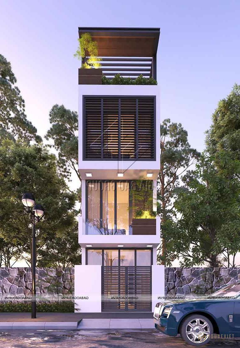 Nhà phố hiện đại 4x16m Phong cách Nhật Bản