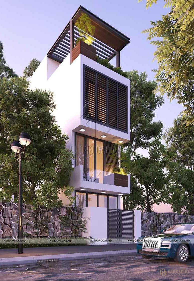 Phối cảnh nhà phố hiện đại kiểu Nhật