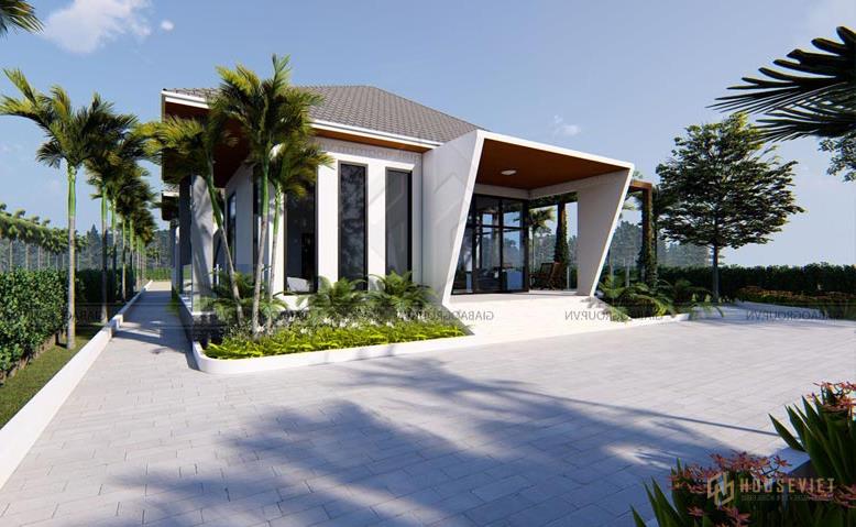 Chiêm ngưỡng biệt thự nhà vườn 1 tầng độc đáo ở Củ Chi