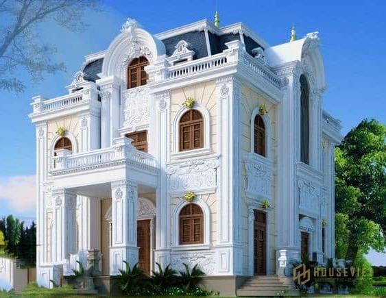 Biệt thự tân cổ điển bề thế, sang trọng