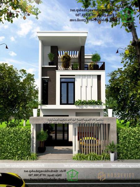 Nhà phố 3 tầng mặt tiền 7m