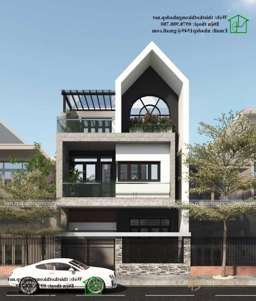 Mẫu nhà phố 3 tầng 7x13m