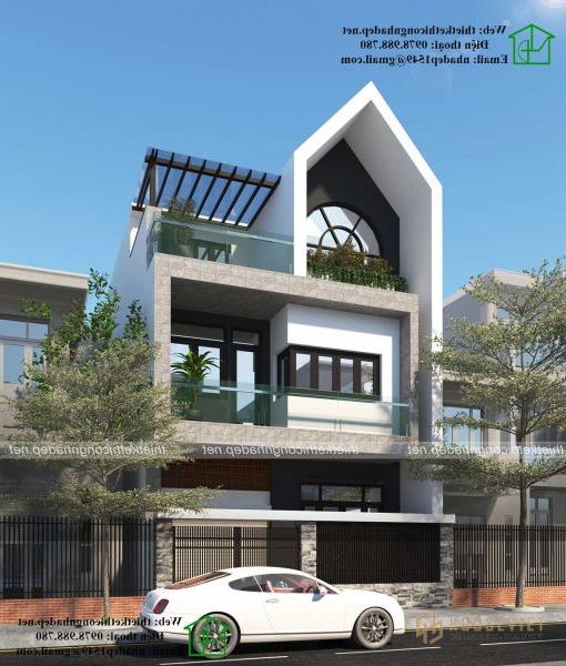 Mẫu nhà phố 3 tầng 7x13m 2