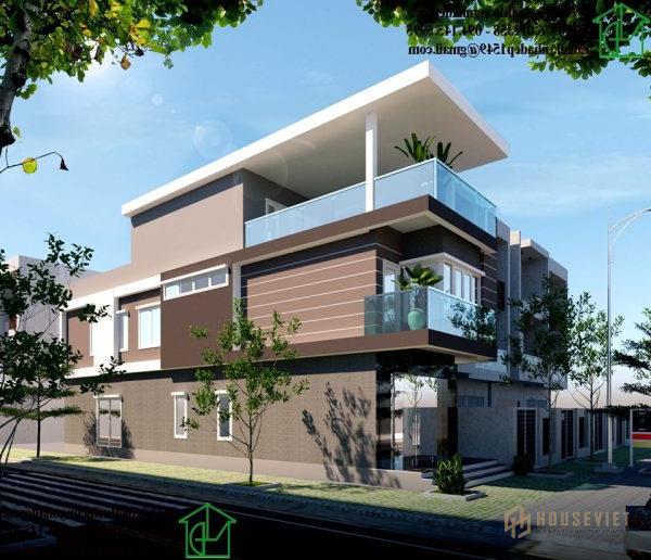 Mẫu nhà phố 3 tầng mặt tiền 5m.