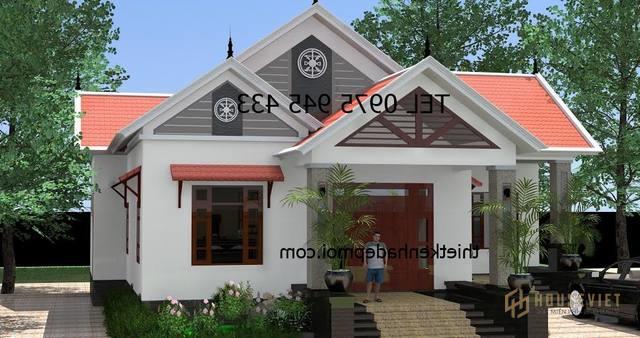 Mặt tiền mái tôn đẹp 