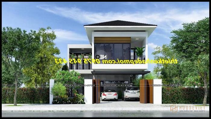 Biệt thự mini hình chữ L 1 trệt 1 lầu 5 phòng ngủ mặt tiền 8m