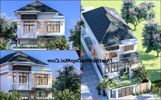 Nhà 1 trệt 1 lầu 4 phòng ngủ 8m