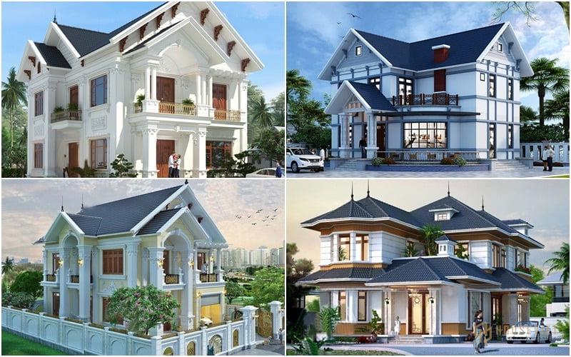 4 mẫu nhà đẹp 2 tầng mái thái ở nông thôn