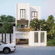 Giữa thành phố sầm uất và nhộn nhịp, một ngôi nhà đầy nghệ thuật, xen lẫn những mảng xanh mát