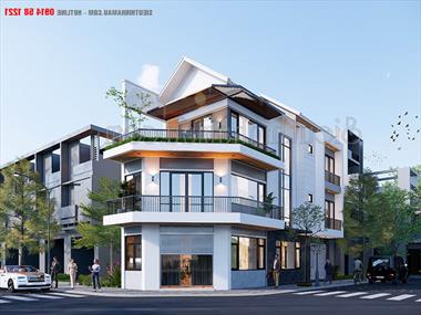 Nhà góc 2 mặt tiền, 3 lầu, DT 80m2 BT1250522