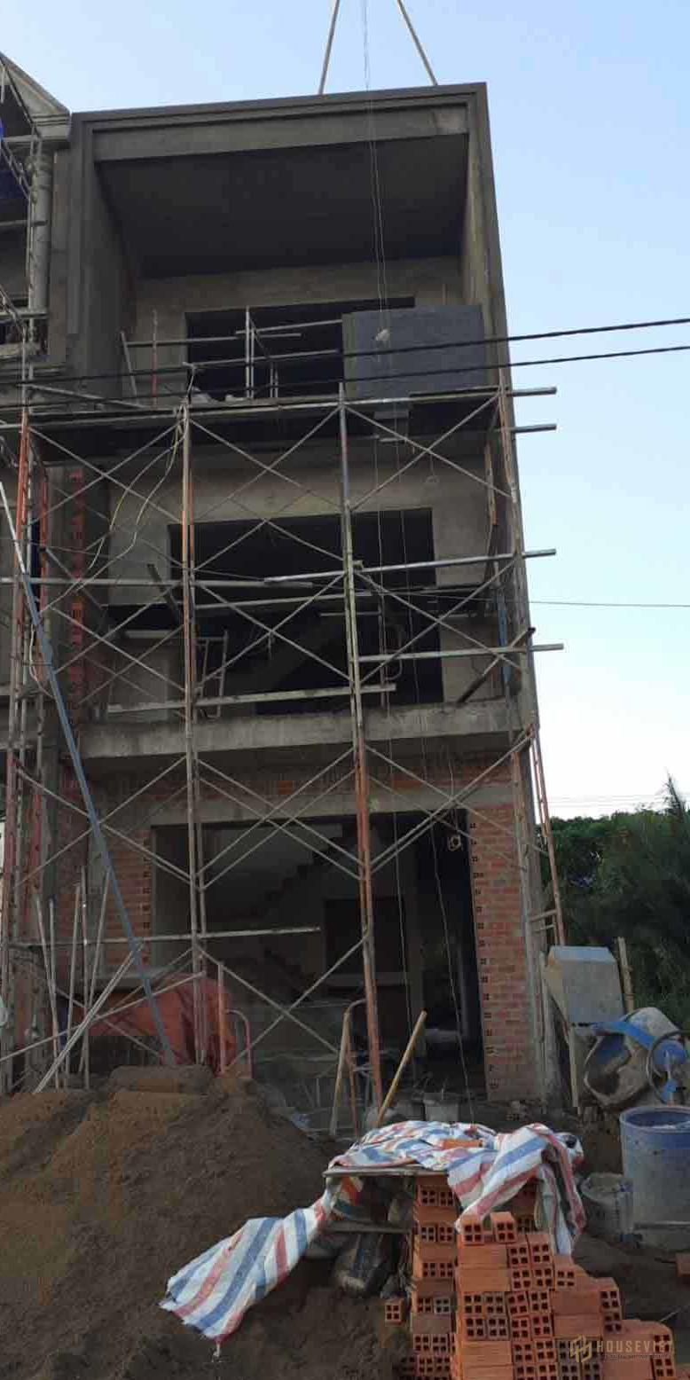 Thực tế thi công mẫu nhà phố 3 tầng hiện đại