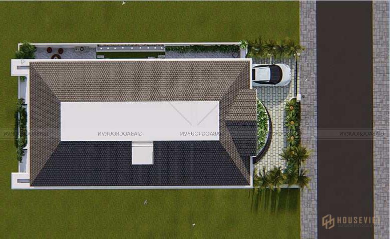 Mái ngói của mẫu biệt thự tân cổ điển đẹp