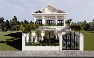 Mẫu biệt thự tân cổ điển đẹp và sang trọng tại Bạc Liêu