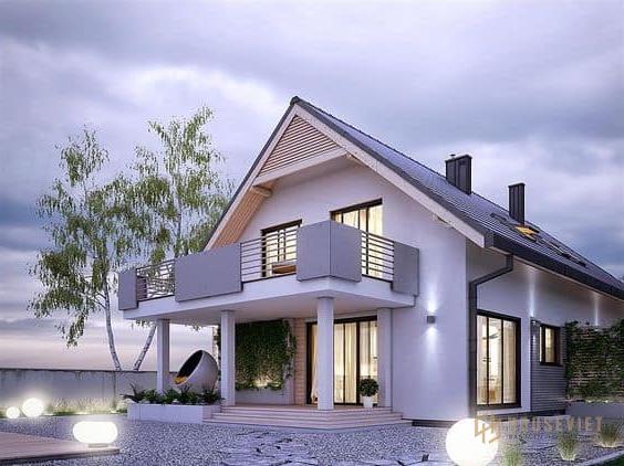 Biệt Thự Mini 2 Tầng 60m2 4 Phòng Ngủ Ở Miền Quê Đẹp