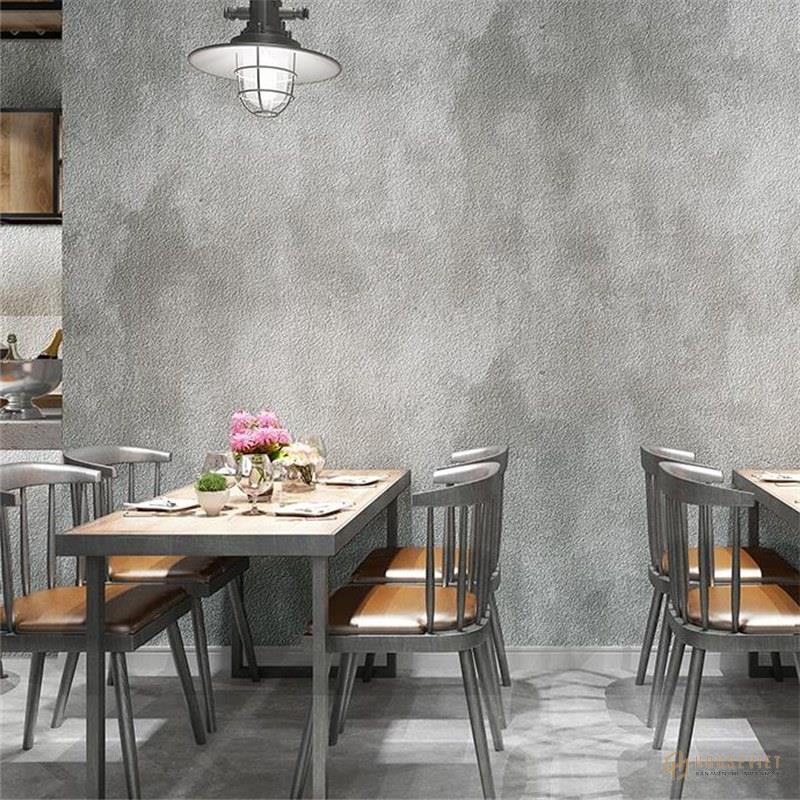 tông màu xám bê tông chủ đạo nhưng không hề tạo cảm giác lạnh lẽo nhờ những điểm nhấn từ đèn chiếu sáng