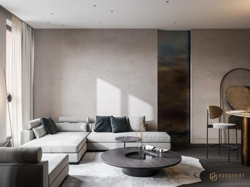 bạn nên kết hợp với đồ nội thất bằng chất liệu tự nhiên tông màu ấm áp