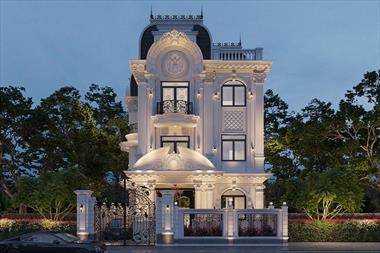 Mẫu thiết kế hàng rào biệt thự tân cổ điển được lựa chọn nhiều nhất trong năm