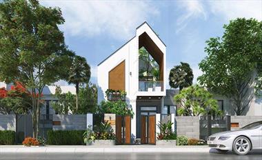 Biệt thự mini 2 tầng thiết kế độc đáo tại Bình Thuận