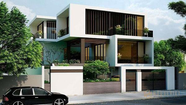 Mẫu nhà phố mặt tiền 9m đơn giản nhưng tinh tế