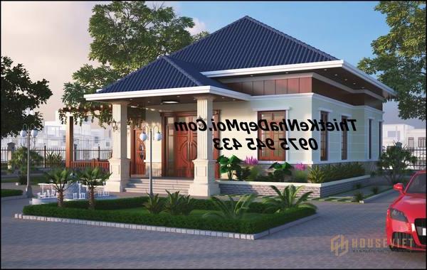 Mẫu thiết kế nhà 1 tầng 120m2 đẹp