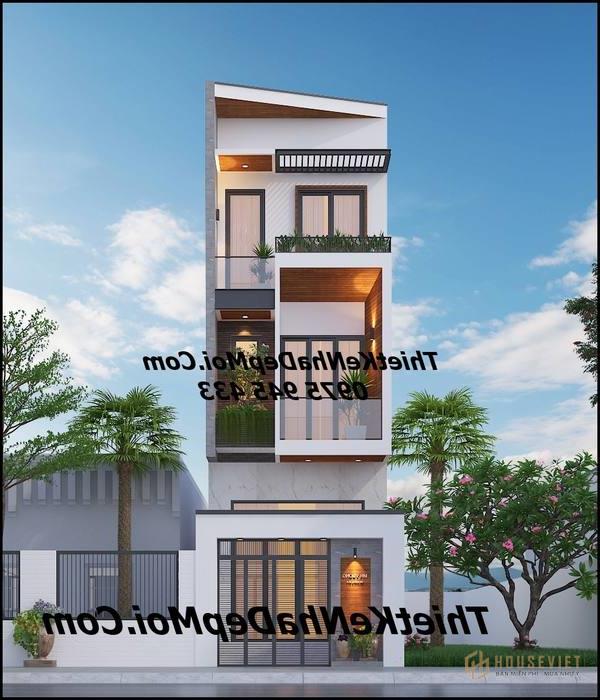 Nhà ống lệch tầng mặt tiền 4m