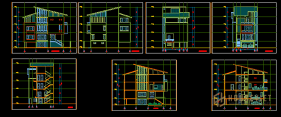Mẫu thiết kế biệt thự 3 tầng mặt tiền 8m