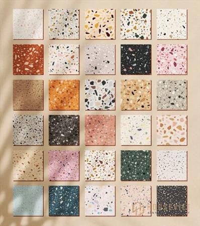 Khả năng tùy biến linh hoạt của terrazzo cao cấp.  vật liệu nội thất