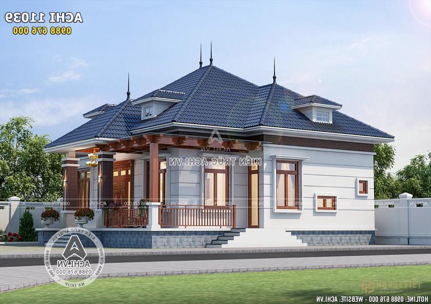 Mẫu nhà cấp 4 đẹp 120m2 ở Chương Mỹ - Hà Nội - ACHI 11039