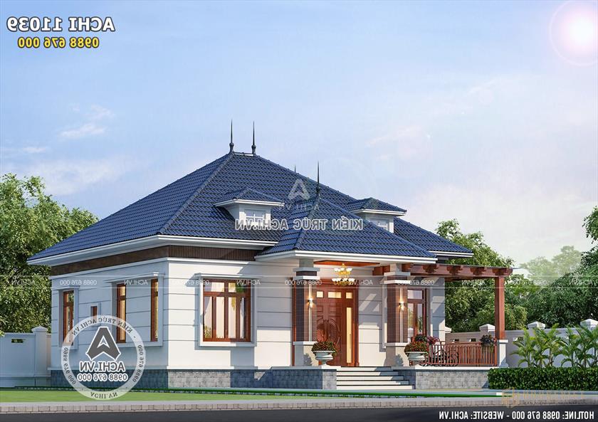 Một góc view đẹp của mẫu nhà cấp 4 120m2 2 phòng ngủ