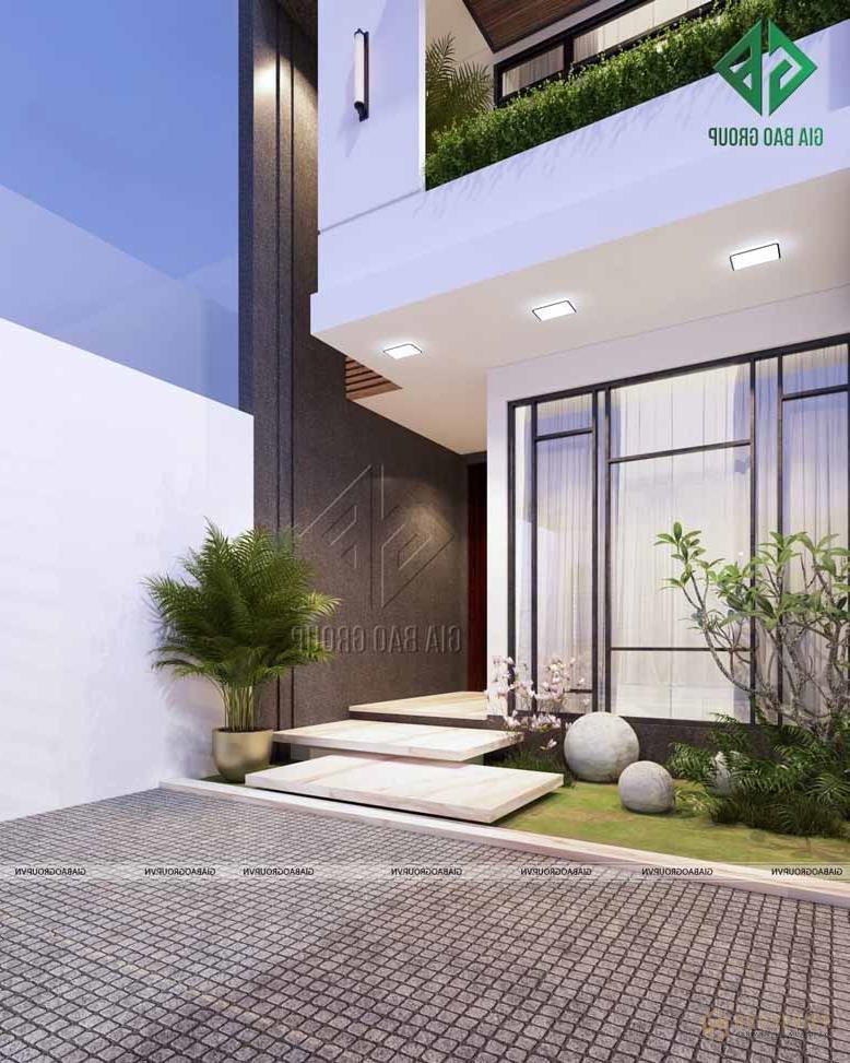 Mặt tiền nhà phố 2 tầng