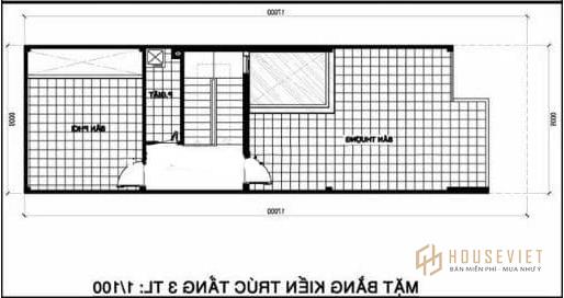 Mặt bằng kiến ​​trúc tầng tum