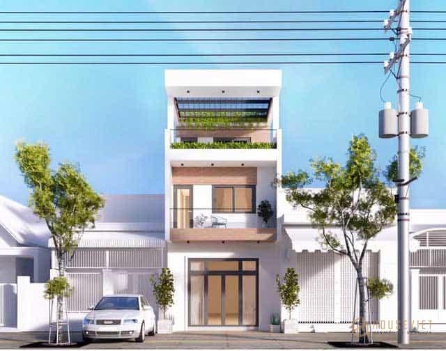 Nhà ống 2 tầng 1 tum 3 phòng ngủ