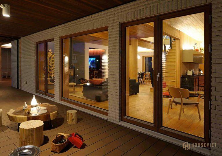 Khuôn viên tầng 1 biệt thự