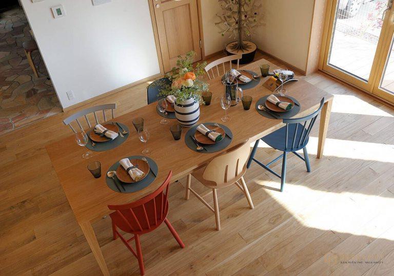 Phòng ăn với thiết kế đơn giản nhưng tinh tế