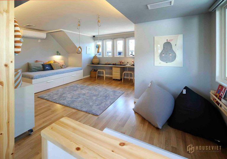 Phòng trẻ em thiết kế biệt thự phong cách Nhật Bản