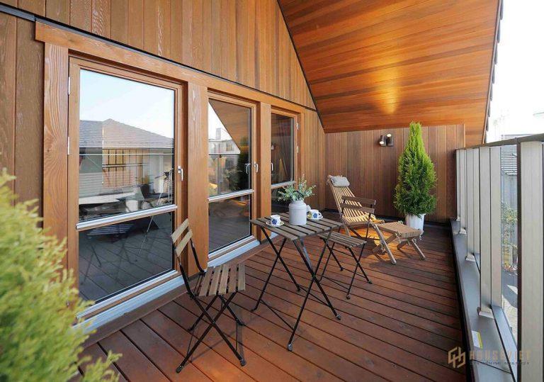 Khu ban công biệt thự phong cách Nhật Bản