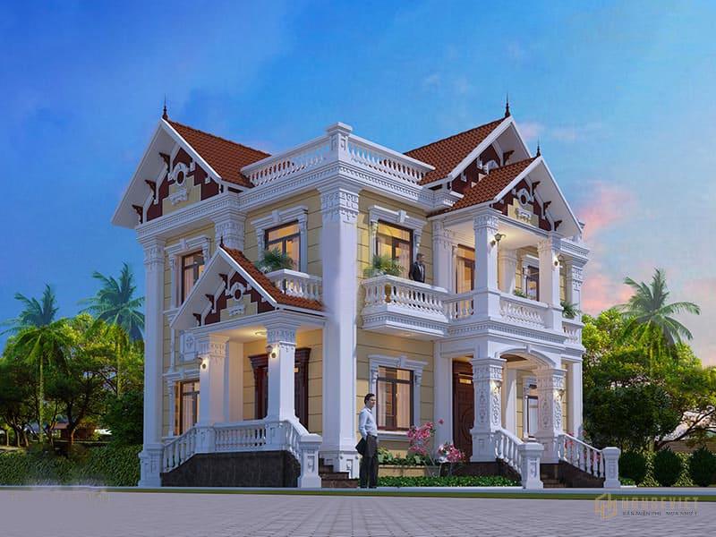 Nhà biệt thự kiểu pháp hiện đại