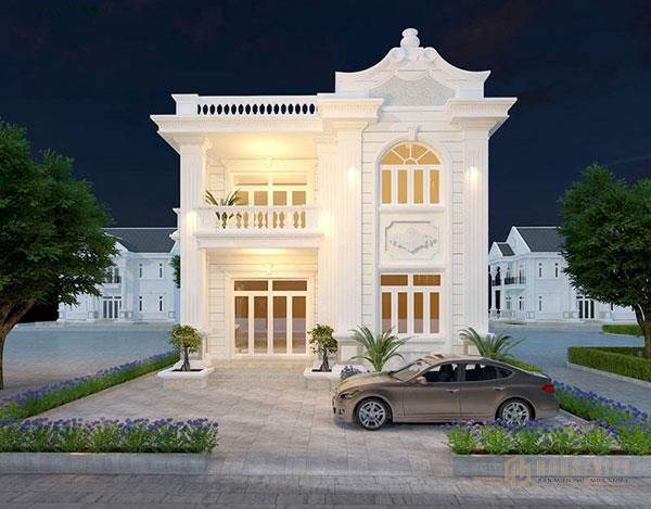 Kiểu dáng của thiết kế biệt thự mini 2 tầng trang nhã, lịch sự