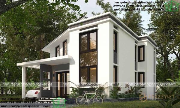 Mẫu nhà cấp 4 có gác lửng 3 phòng ngủ đẹp tại Hải Dương NDNC480.