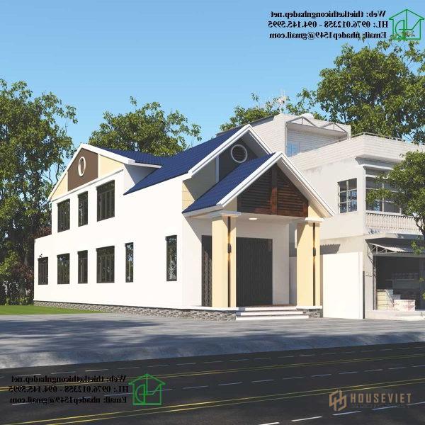 Mẫu nhà cấp 4 5x23m có gác lửng tại Đắk Lắk NDNC487.