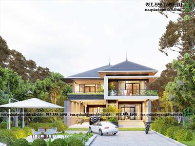 Biệt thự mái thái 2 tầng 13x20m ở Sài Gòn NDBT2T135