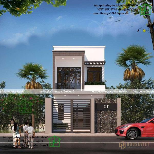 Nhà phố 2 tầng mặt tiền 5m